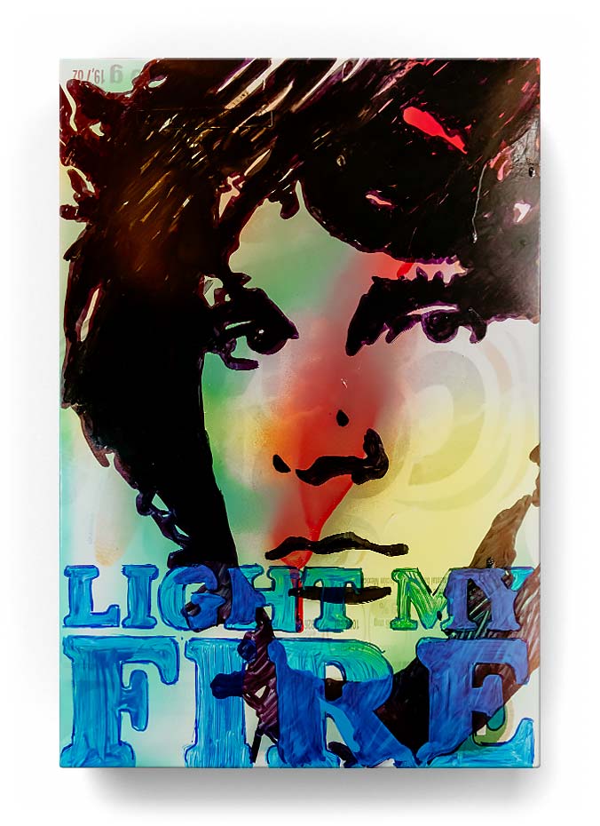 Jim Morrison over a cereal box