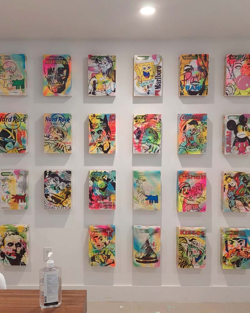 The Art Installation is designed to fit the area in which it'll be displayed