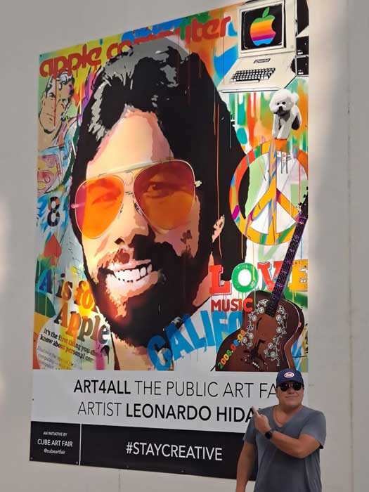 event with the participation of artist Leonardo Hidalgo