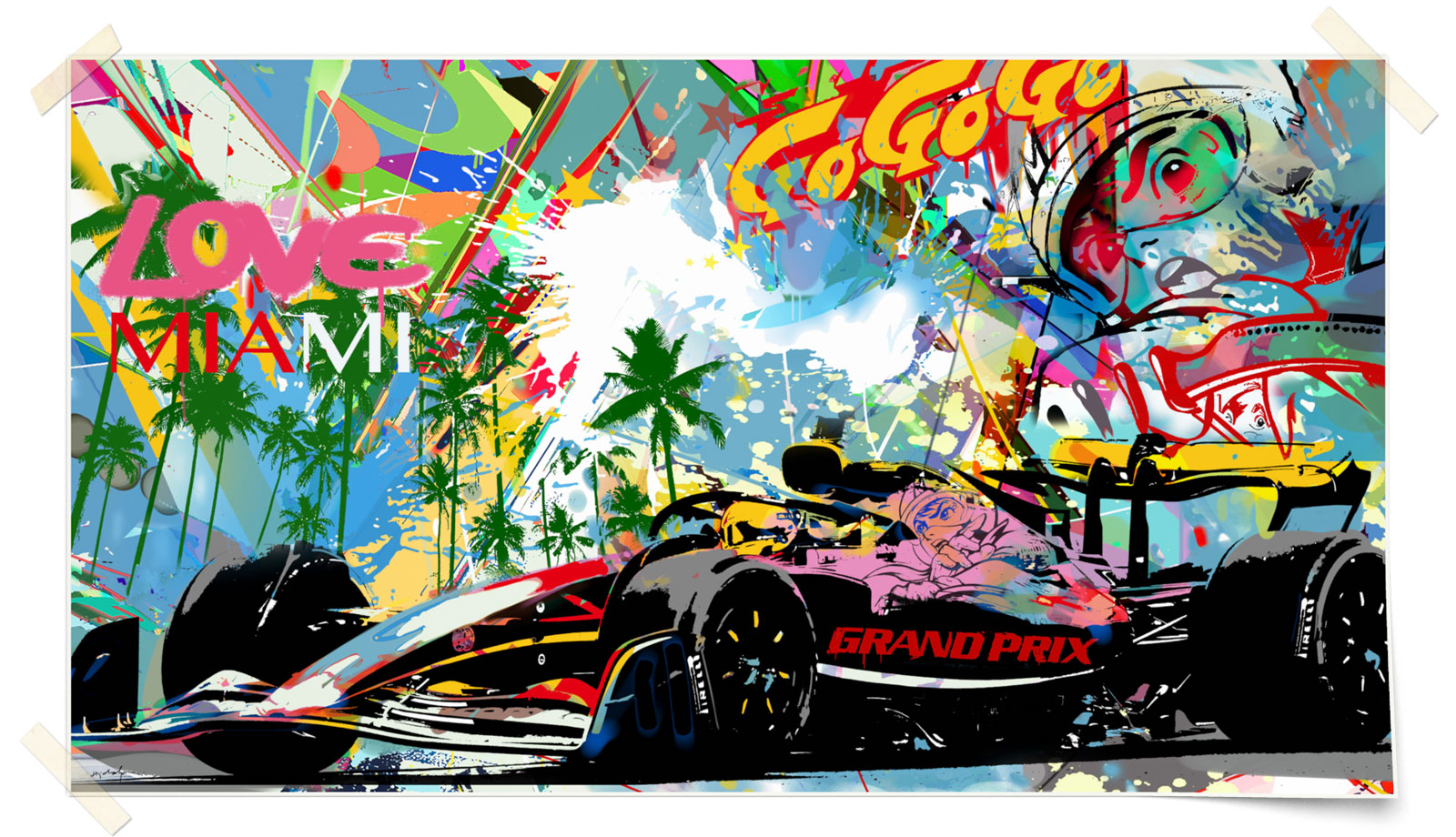 Fury on Water 35" x 57" Print on heavy paper