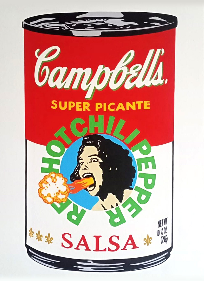 Hot Picante<br>39" x 53". Original acrylic on canvas.