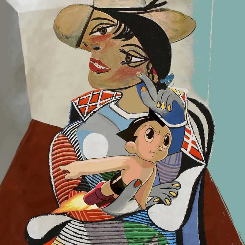 The Lady and The Kid Robot