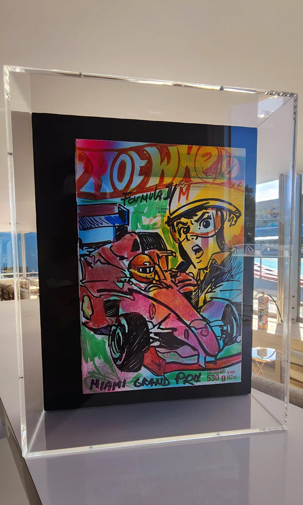 Cereal Box 1, ACRYLIC PAINTED ON CEREAL BOX